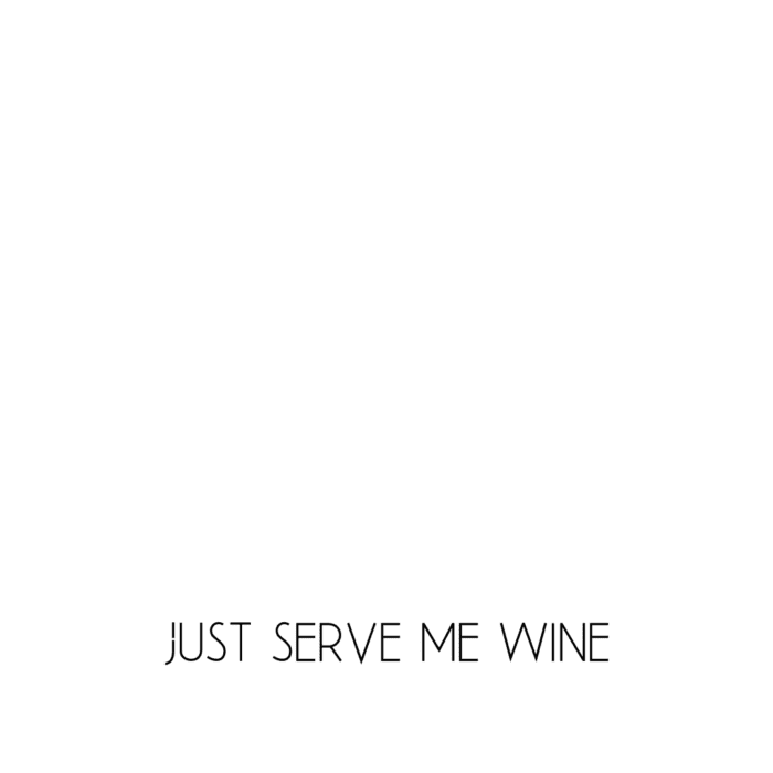 Serve me wine / tennis mok