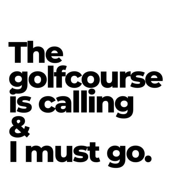 Golfcourse golf mok