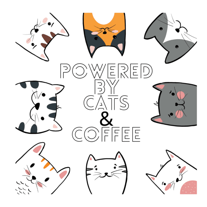 cats & coffee / katten en koffie mok