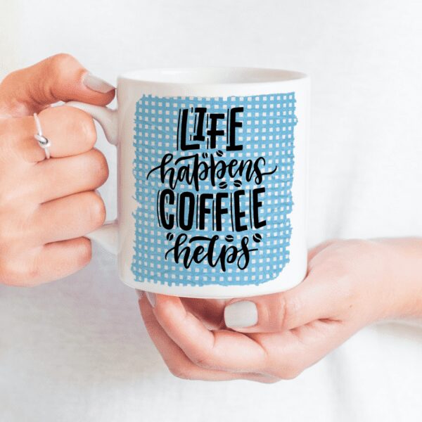 Coffee / koffie voor het leven mok