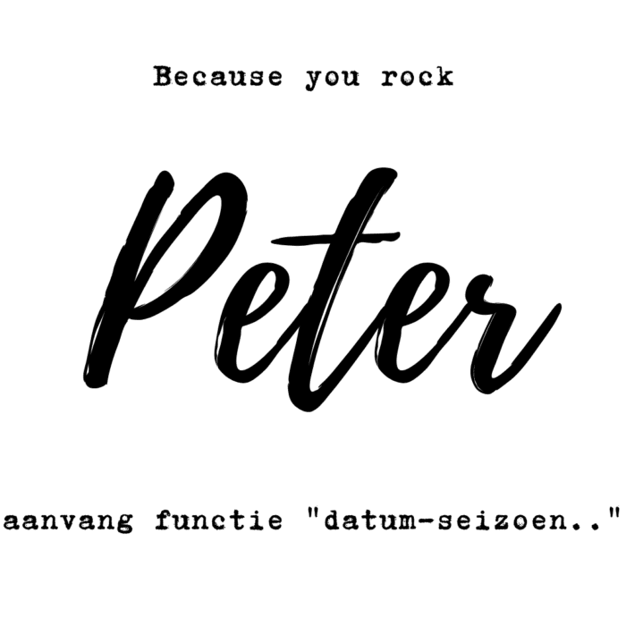 peter you rock mok