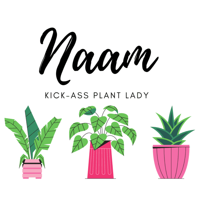Personaliseerbare mok 'plant lady'